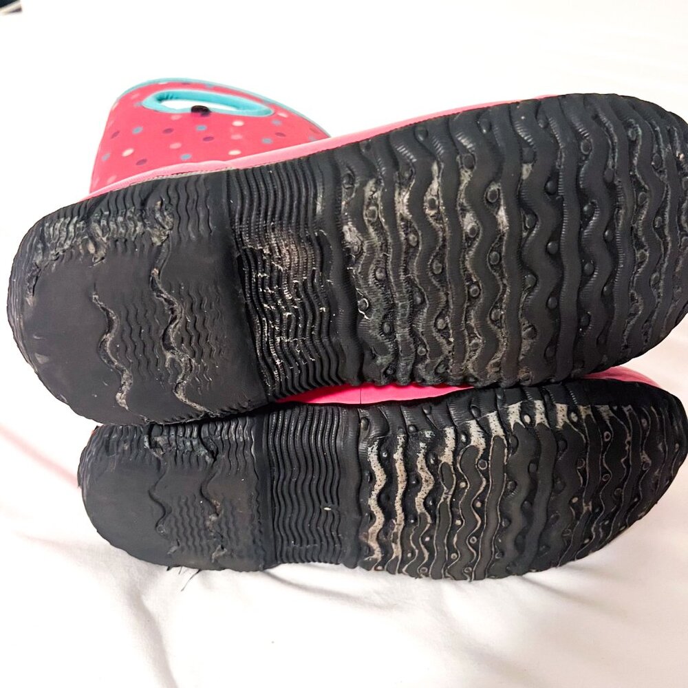 Bogs hearts/rainbows K Classic rain boots VGUC size 6 EU 39 - Picture 12 of 12